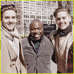 Dylan & Cole Sprouse Meet Up With Phill Lewis In New York City