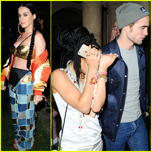 Katy Perry Runs Into Robert Pattinson & FKA twigs While Partying at Coachella