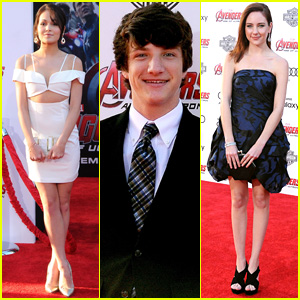 Kelli Berglund & Jake Short Step Out for 'Avengers: Age of Ultron' in Hollywood
