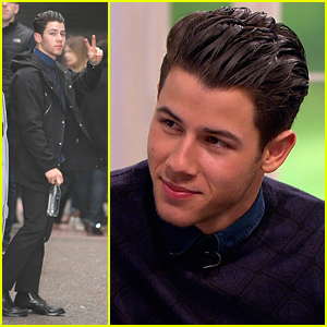 Nick Jonas Shows His Range Of Emotions On Itv S Lorraine Nick Jonas Just Jared Jr