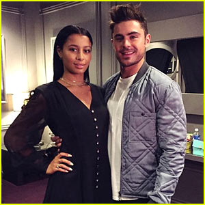 Zac Efron Shares Cute Backstage Moment with Girlfriend Sami Miro at MTV Movie Awards 2015!