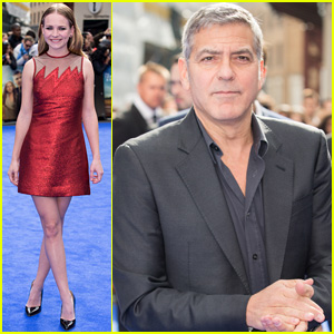 Britt Robertson Premieres 'Tomorrowland' in London With Co-Star George Clooney