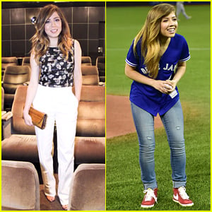 Jennette McCurdy Throws First Pitch at Toronto Blue Jays Game! (Video), Jennette McCurdy