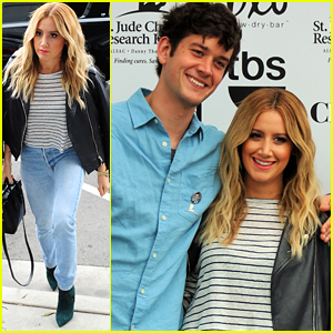 Ashley Tisdale Promotes New Show 'Clipped' With Ryan Pinkston