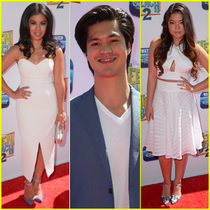Chrissie Fit & Piper Curda Are White Hot at Teen Beach 2' With Ross Butler & Jordan Fisher