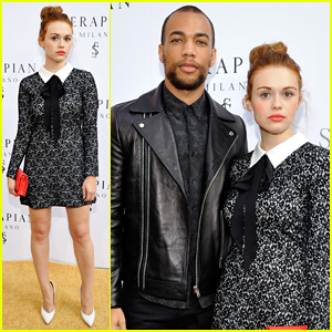 Holland Roden & Kendrick Sampson Buddy Up at Serapian Milano's First Store Opening!