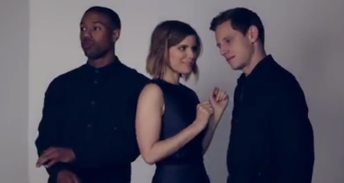 Michael B. Jordan & Kate Mara Dance in 'Fantastic Four' BTS Photo