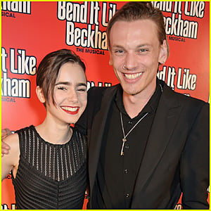 Lily Collins & Jamie Campell Bower Cosy Up at the 'Bend It Like Beckham' Afterparty