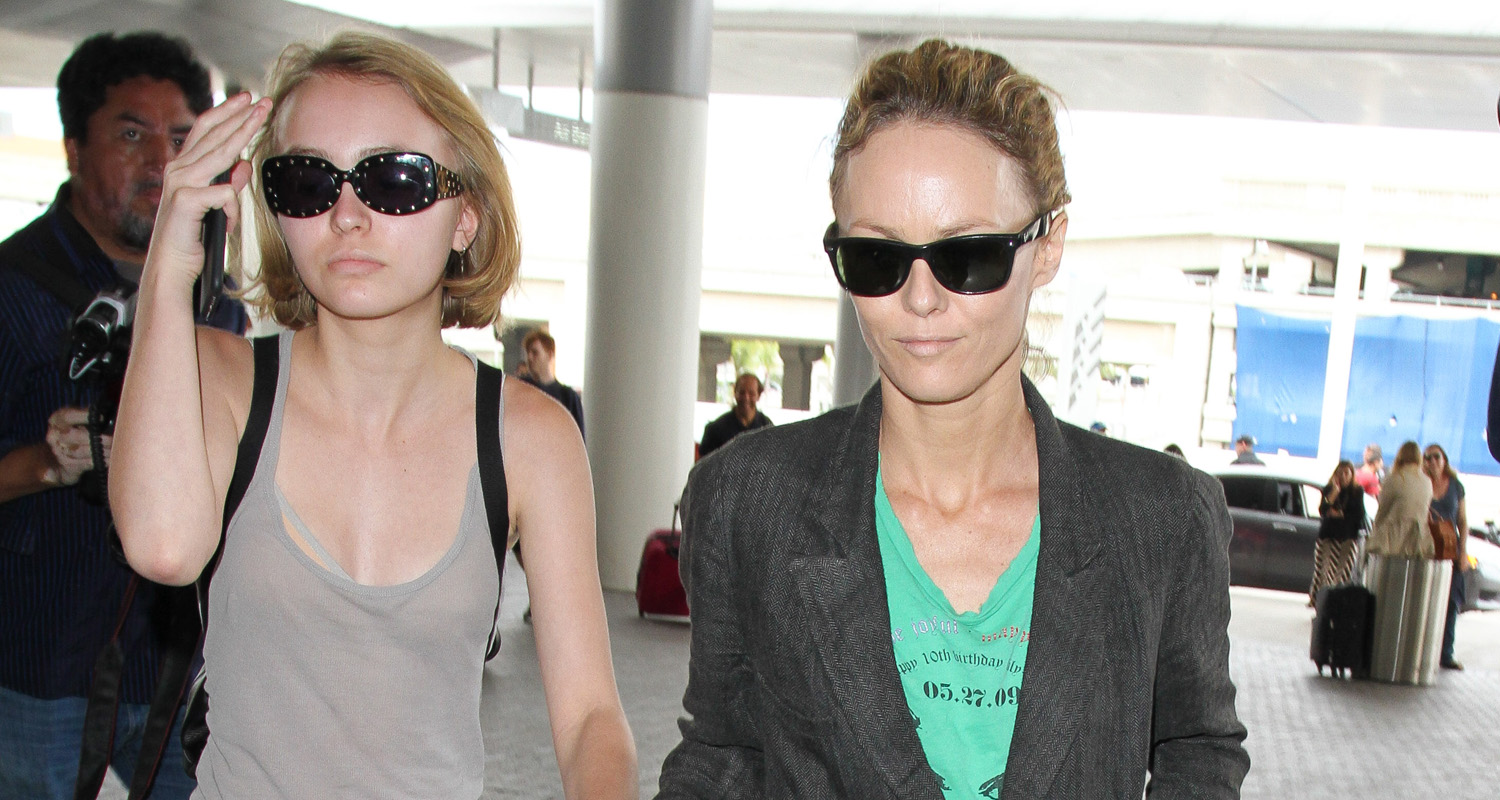 Lily-Rose Depp Heads Out of L.A. with Mom Vanessa, New ‘Yoga Hosers ...