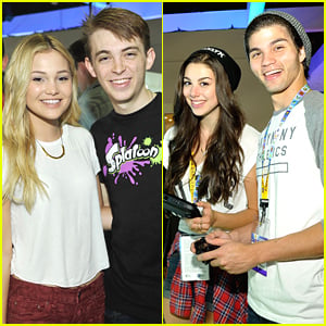 Olivia Holt & Kira Kosarin Test Out Their Video Game Skills At Nintendo's E3 Booth