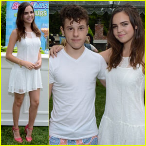 Bailee Madison Meets Up With Nolan Gould at the JJ Summer Bash Presented by SweeTARTS Chewy Sours