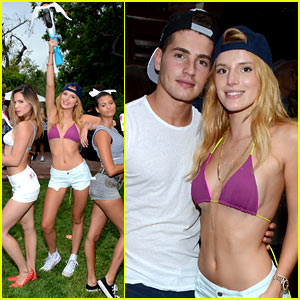 Bella Thorne Joins the Water Wars at JJ's Summer Bash with Gregg Sulkin!