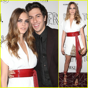 Nat Wolff Screens 'Paper Towns' in WeHo With Leading Lady Cara Delevingne