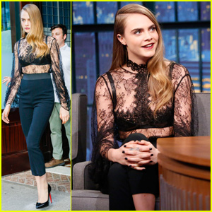 Cara Delevingne Stops by 'Seth Meyers' to Chat 'Paper Towns' & 'Suicide Squad'