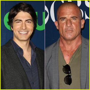 Brandon Routh & Dominic Purcell Suit Up for CW Party at TCA