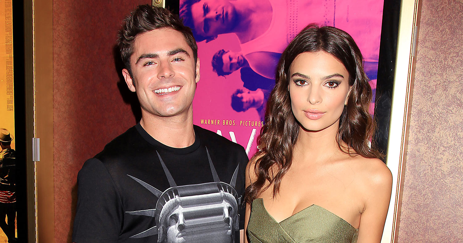 Zac Efron has a huge smile on his face while promoting his movie We Are You...