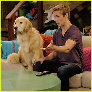 Logan Finds His Dog Bff In Lucky On I Didn T Do It Tonight Austin North I Didn T Do It Olivia Holt Peyton Clark Piper Curda Sarah Gilman Television Just Jared