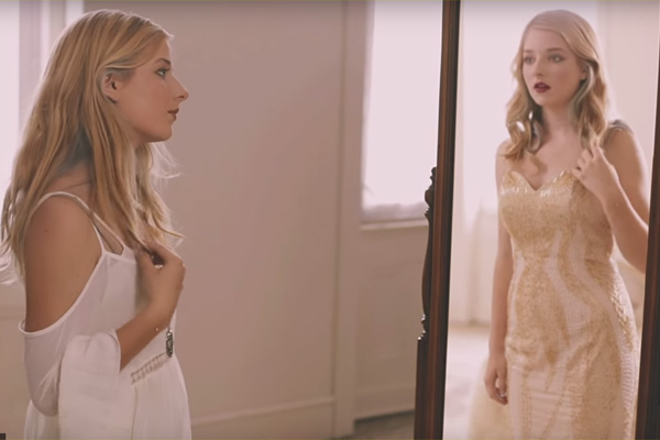 Jackie Evancho pulls back the sheet on the mirror in her new music video fo...
