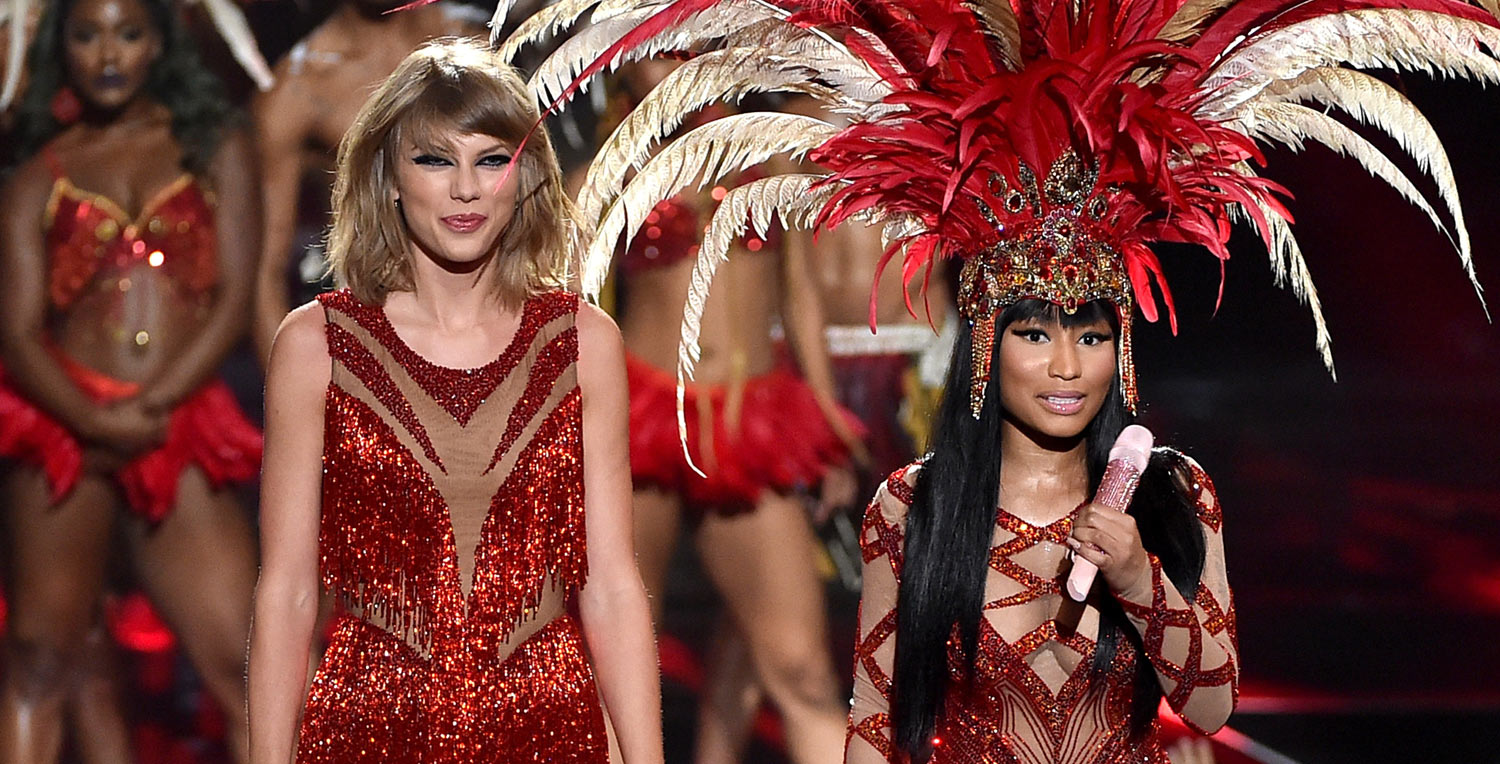 Taylor Swift Sings ‘Bad Blood’ with Nicki Minaj at VMAs 2015! (Video