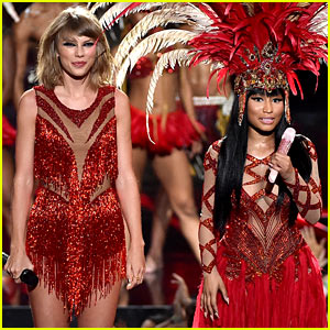 Taylor Swift Sings 'Bad Blood' with Nicki Minaj at VMAs 2015! (Video)