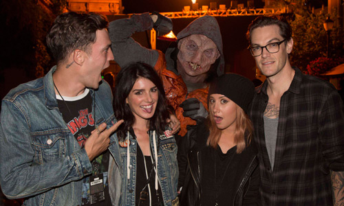 Ashley Tisdale & 5 Seconds of Summer Get Quite the Fright at Halloween