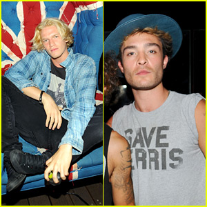 Ed Westwick Adds DJ to His Resume, Cody Simpson Shows Support!