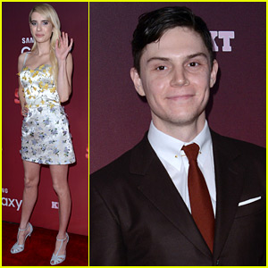 Emma Roberts Reunites With Evan Peters at the 'Scream Queens' Premiere