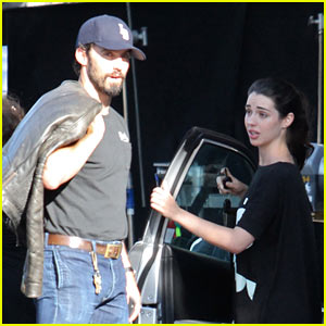 Adelaide Kane Grabs Lunch with Milo Ventimiglia