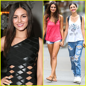 Victoria Justice & Sister Madison Spend Time Together After Herve Leger NYFW Show