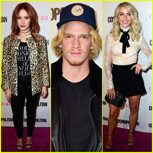 Ashley Tisdale & Cody Simpson Hit Up Cosmo's 50th Birthday Bash With Julianne Hough!