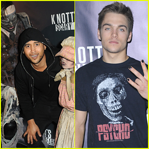 Dylan Sprayberry & Tahj Mowry Spook The Monsters at Knott's Scary Farm