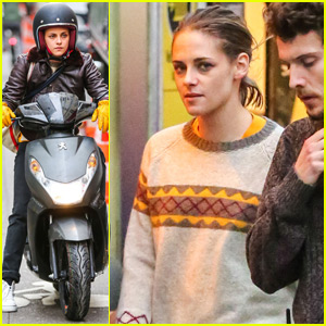 Kristen Stewart Looks Like a Pro While Riding Vespa for 'Personal Shopper'