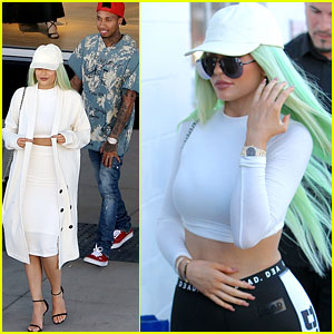 Kylie Jenner Wears Two Midriff Baring Outfits in One Afternoon