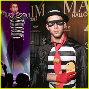 Nick Jonas Dresses Up As Hamburgler After Playing Two Gigs In One Night