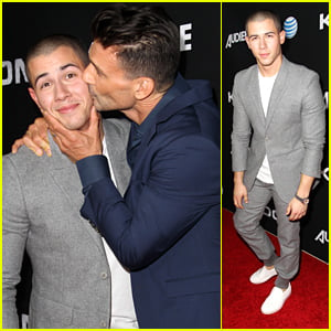 Nick Jonas Gets Kiss From Frank Grillo At 'Kingdom' Season Two Premiere