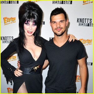 Taylor Lautner Gets Scary at Knott's Berry  Farm