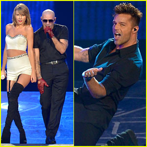 Taylor Swift Sings 'Livin' La Vida Loca' with Ricky Martin!