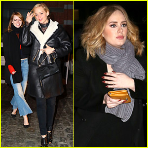 Jennifer Lawrence & Emma Stone Grab Dinner with Adele in NYC!