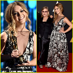 Scream Queens' Billie Lourd Honors Her Grandma at Governors Awards 2015