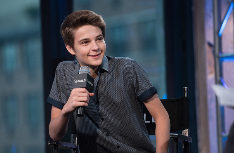 Corey Fogelmanis hits up the AOL BUILD series event at AOL Studios in New Y...