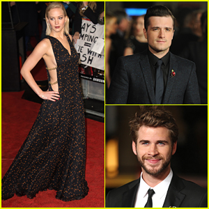 Jennifer Lawrence & The Hunger Games: Mockingjay Part 2 Cast in London