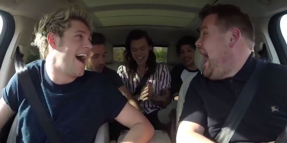 One Direction’s Carpool Karaoke With James Corden Debuts Tomorrow