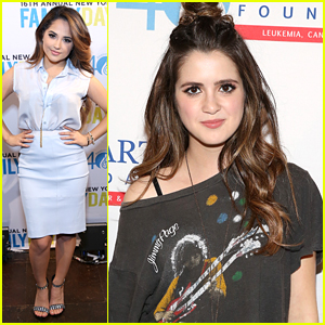 Laura Marano Has Mini 'Austin & Ally' Reunion - With Becky G at TJ Martell Foundation Family Day 2015