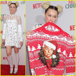 Miley Cyrus Celebrates Christmas With Bill Murray in NYC!