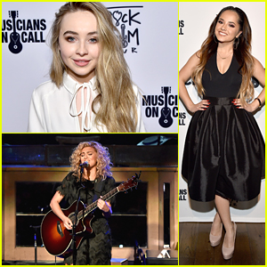 Sabrina Carpenter & Becky G Honor Rachel Platten At Musicians On Call Rock The Room Tour