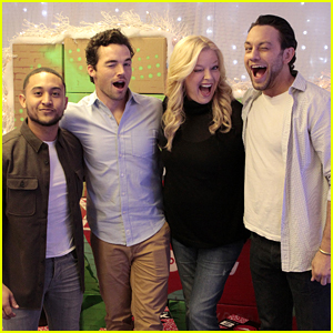 Tahj Mowry & Ian Harding Surprise CHLA Patients with a Pizza Party & Presents for Pop-Up Santa