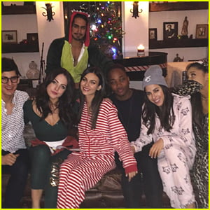 Victoria Justice & Ariana Grande Reunite For 'Victorious' Onesie Party - See The Pics!