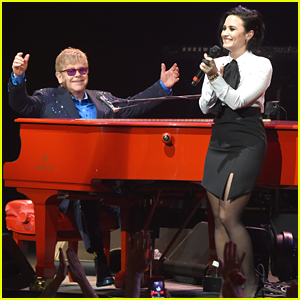Demi Lovato Sings 'Don't Go Breaking My Heart' With Elton John