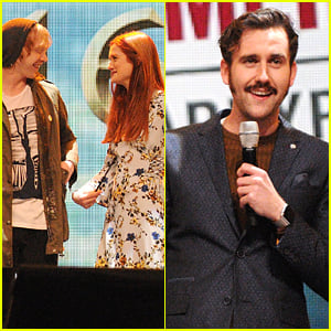 Matthew Lewis Shows Off Mustache At Annual Harry Potter Celebration