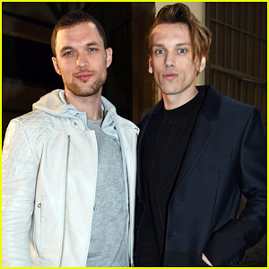 Jamie Campbell Bower Meets Up with Ed Skrein at Milan Fashion Week!